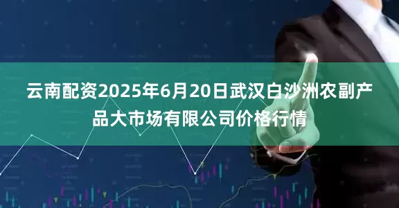 云南配资2025年6月20日武汉白沙洲农副产品大市场有限公司价格行情